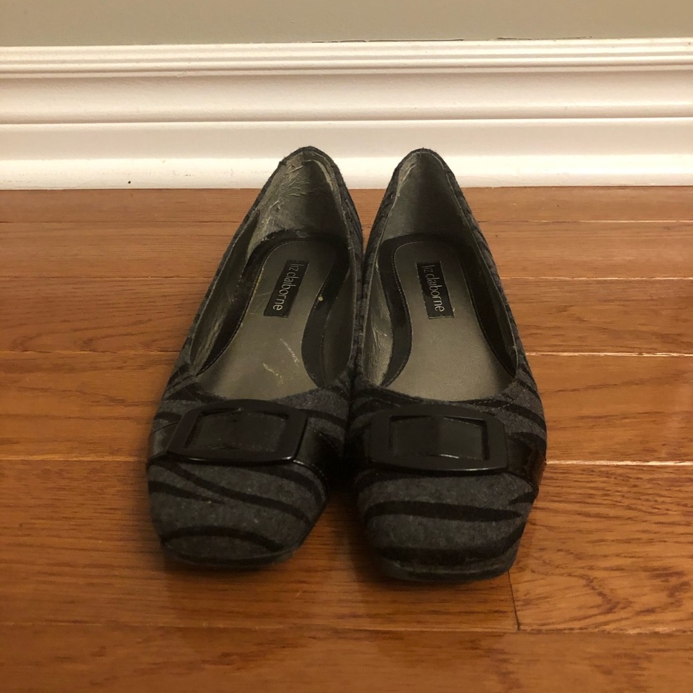 Liz Claiborne Zebra Print Flats